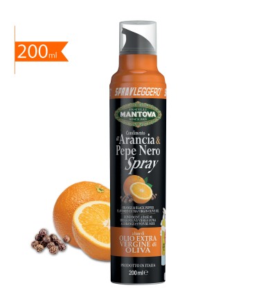 200 ml Arancia e pepe nero spray in olio extravergine di oliva - Sprayleggero