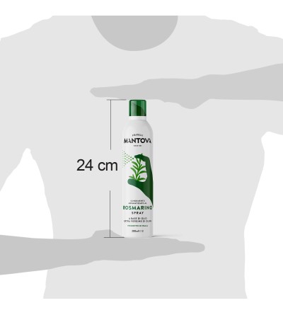 Olio al rosmarino spray a Base di Olio extravergine di oliva 200 ml - fronte