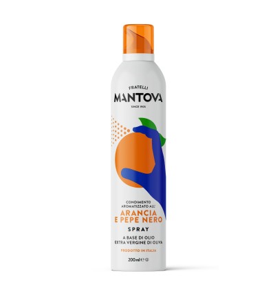 ORANGE et POIVRE NOIR spray en huile vierge extra d’olive.