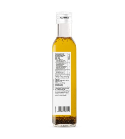 Olio aromatizzato al rosmarino fronte