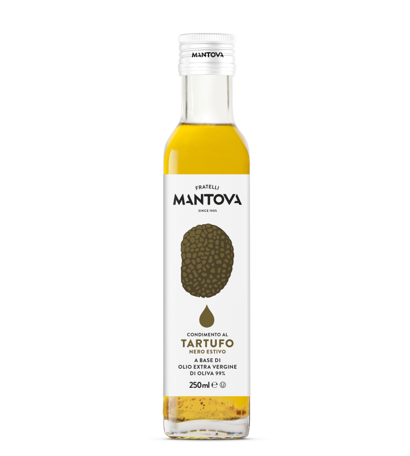 Olio extravergine aromatizzato al tartufo nero fronte