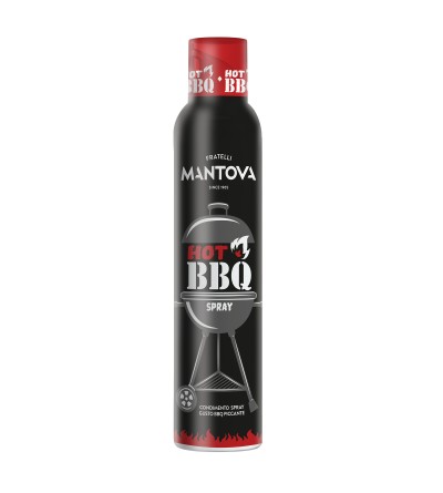 Hot BBQ Spray: olio di girasole alto oleico al gusto BBQ piccante 200 ml fronte