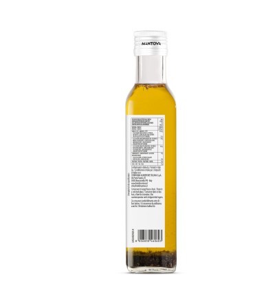 Olio aromatizzato al basilico fronte 250