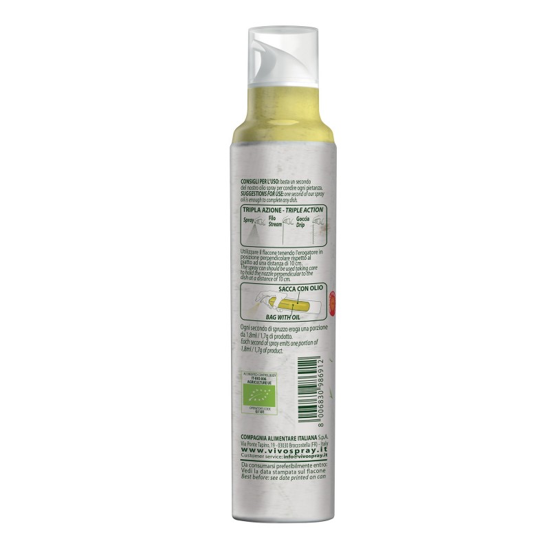 Limone Spray a base di Olio Biologico Extra Vergine di Oliva