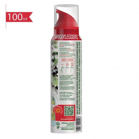 Olio al peperoncino spray in olio extravergine di oliva-100 ml retro etichetta lato sinistro