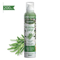 Confezione 5X200 ml spray: olio extravergine d’oliva, condimento al rosmarino, zenzero, curcuma e al tartufo nero
