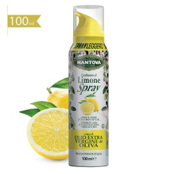 Confezione 5X100 ml spray: olio extravergine d’oliva, condimento all’aglio, al limone, al peperoncino, al tartufo 